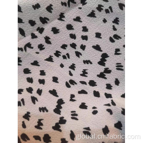 WOVEN POLYESTER CREPE FABRIC Polyester spandex bubble crepe printed fabric Factory